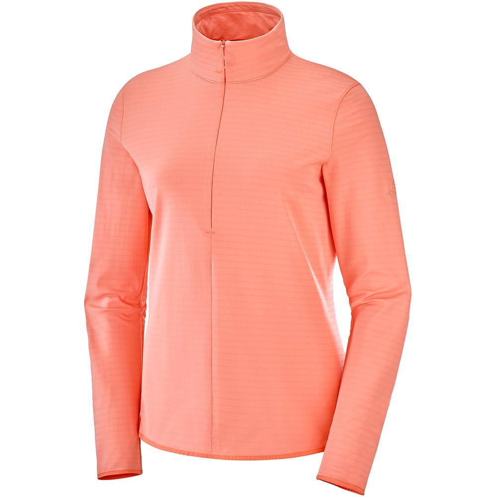 Salomon Singapore Womens Midlayers - OUTRACK HZ W Coral | 01263-HCXW